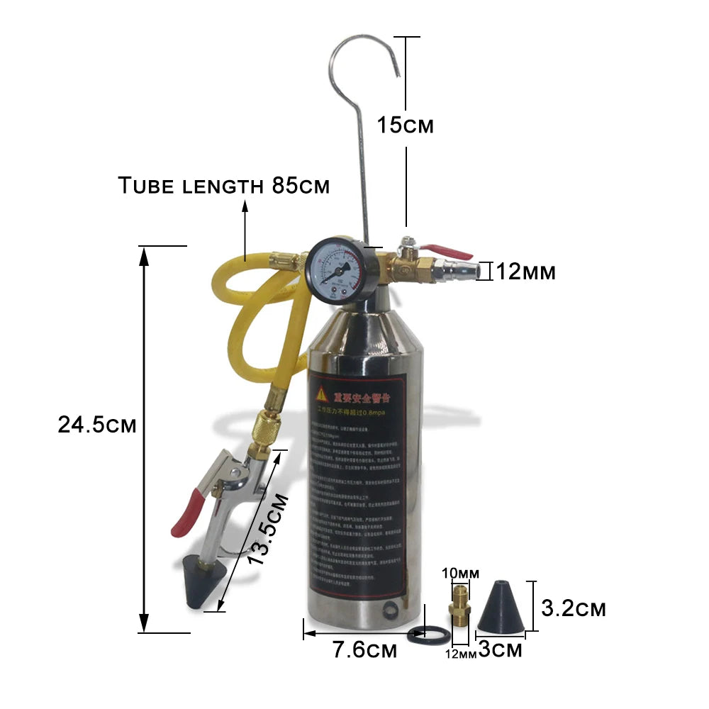 Luchtreinigingssystemen spoelkit met canister