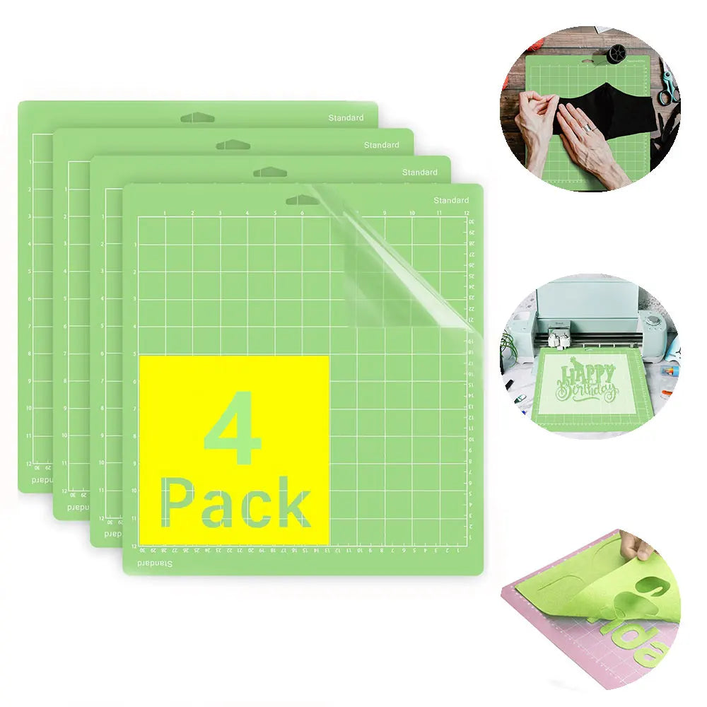 Standard-Grip 12-Inch Cutting Mats, Pack of 4