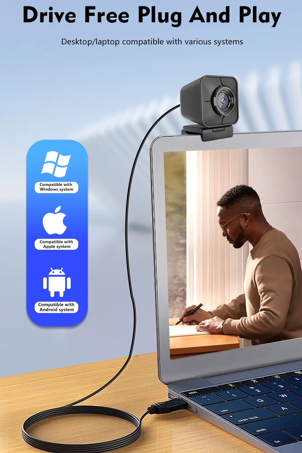 TOALLIN 4K 12MP Κάμερα Web Streaming με Διπλά Μικρόφωνα