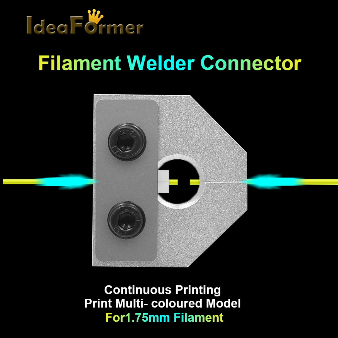 Accessoires d’imprimante 3D, filament 1,75 mm, outil de fusion, connecteur, jointeur, splicer, soudure de filament, pour PLA/ABS/PETG de toutes sortes
