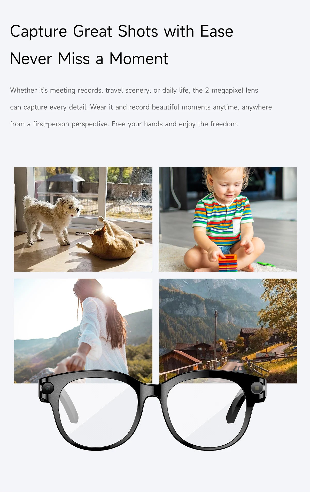 AI Smart Glasses Camera Video Recording AI Photo Recognition Bluetooth Call Smartglasses Translation Voice Sunglasses Men Women
