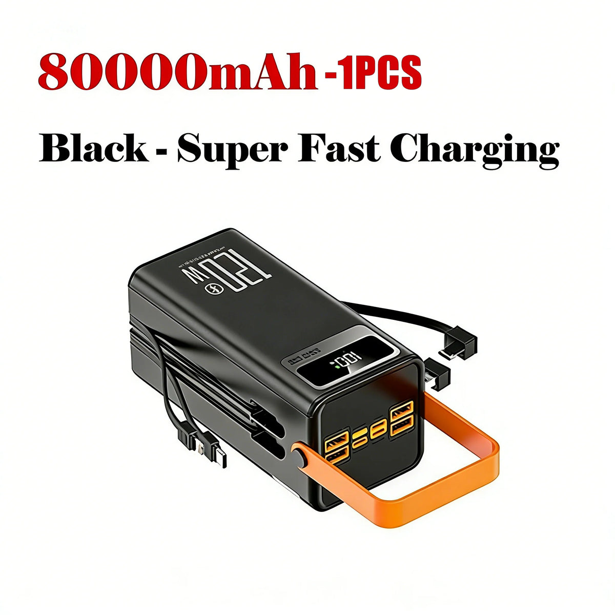 High-Capacity USB Power Bank - Size Options