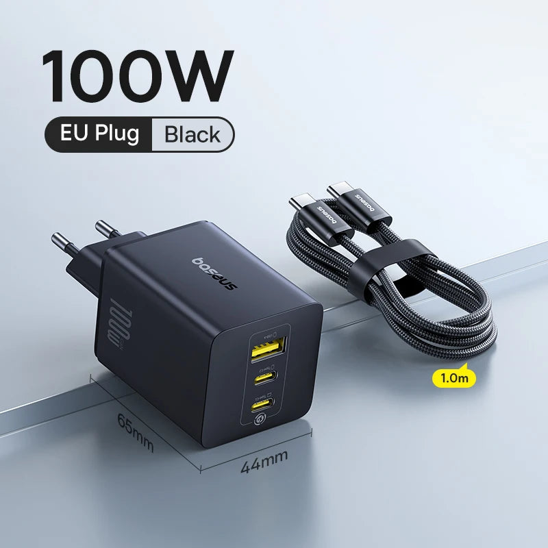 Baseus 100W GaN Fast Charger 2C+U