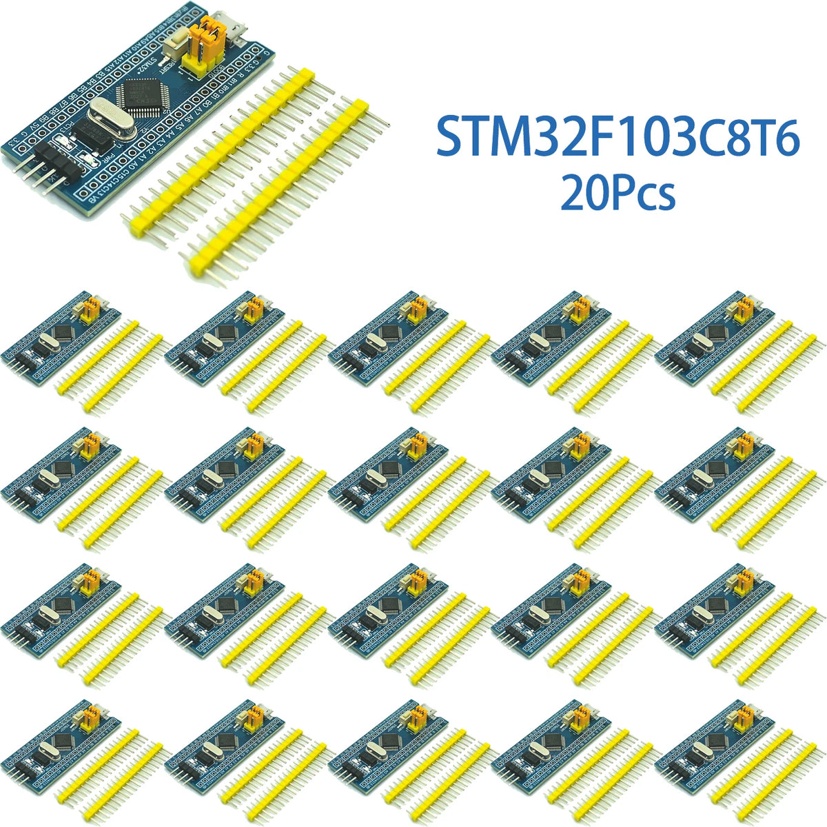 Vývojové dosky STM32F103C8T6, viac kusov