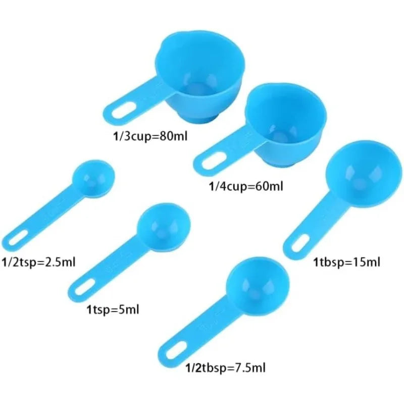 7-Piece Kitchen Measuring Set, Pink or Blue
