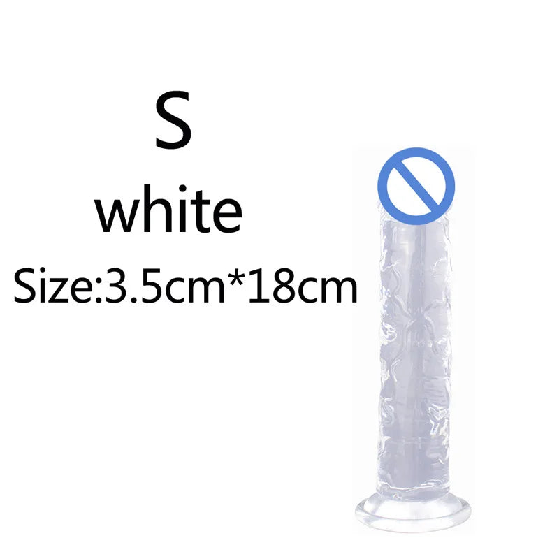 Non-Electric TPE Adult Toy with Suction Base – Size Options