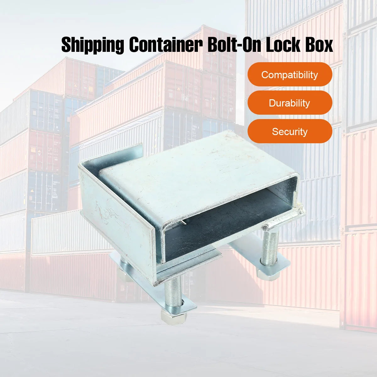Dry Cargo Container Spare Parts High Security Container Door Lock Box Spray Molding Container Anti‑Theft Lock Housing for Shipping Containers