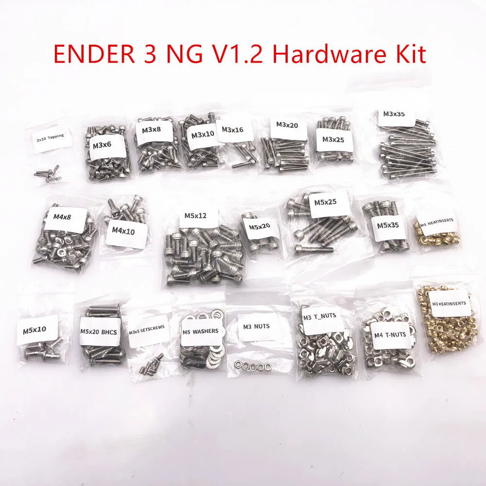 Ender 3 NG V1.2 CoreXY Conversion Hardware Screw & Nut Kit