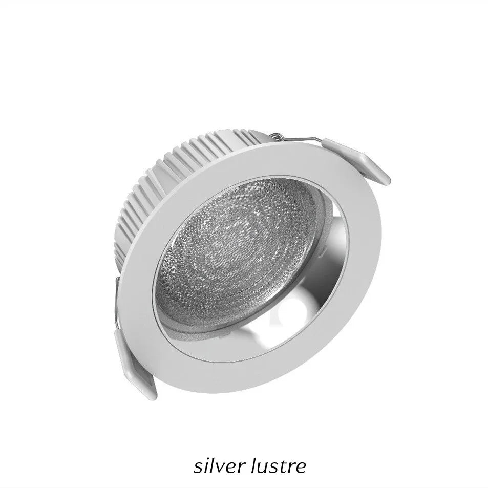 Indbygget LED-downlight med valgmuligheder for finish og dæmpning