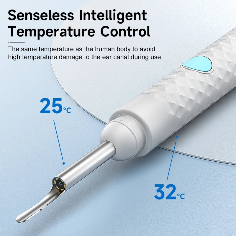 Wireless Visual Otoscope 4.2mm 1080P WiFi Ear Scope with Cleaning Tools