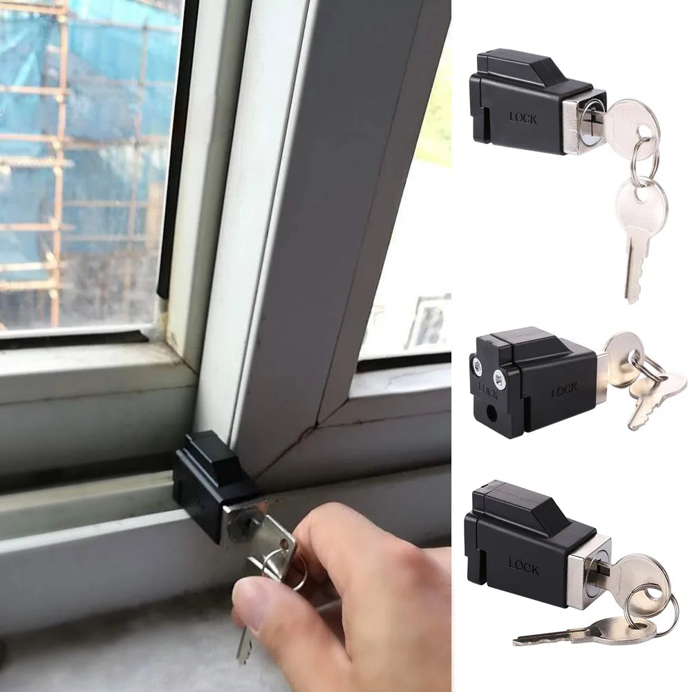 Aluminium Alloy Sliding Window Restrictor Lock with 2 Keys