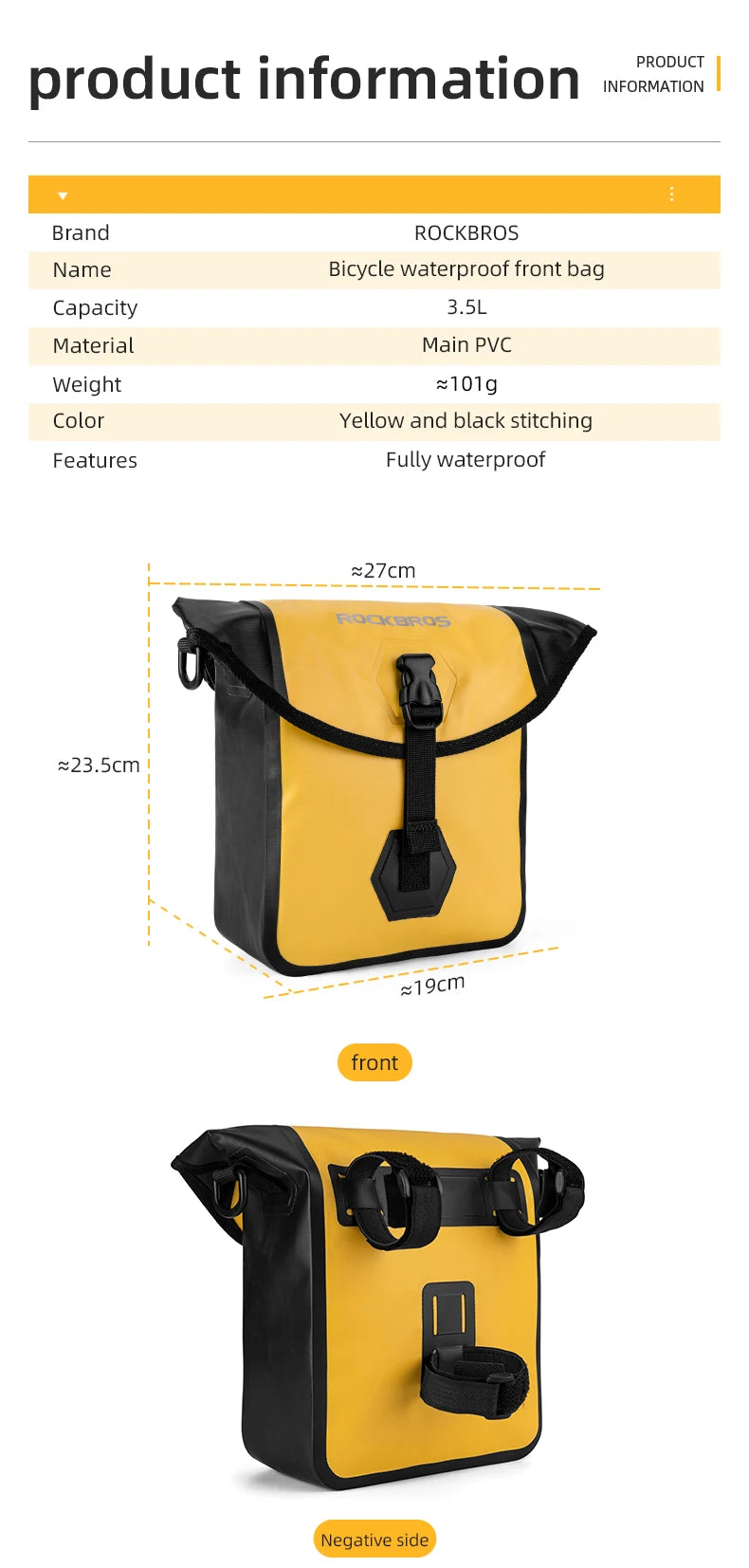 Borsa Impermeabile per Moto ROCKBROS Borsa Laterale da Sella Kit Attrezzi Borsa da Viaggio Outdoor Borsa Laterale per Moto Bumper Motor Pack