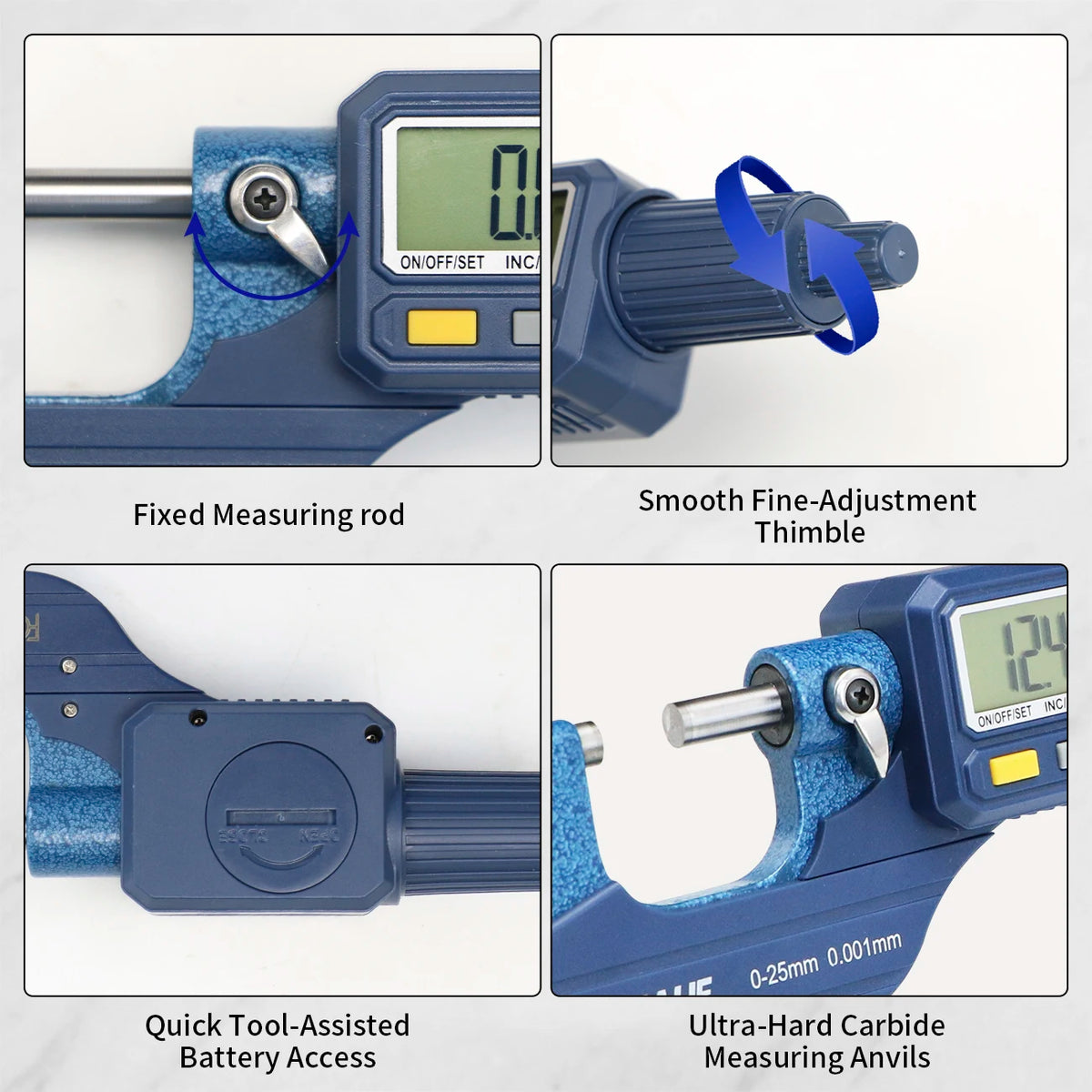 Digital Outside Micrometer - Range Options
