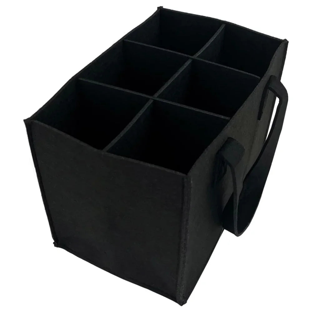 Felt Bottle Carrier with Six Compartments
