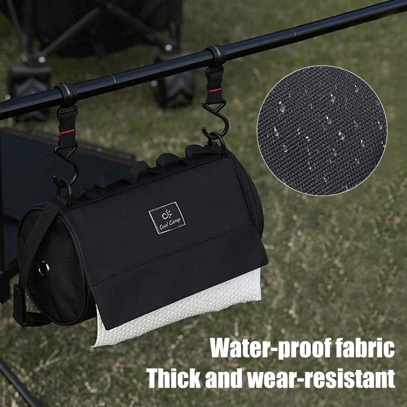 Outdoor Tissue Case with Hook for Travel Roll Paper Storage