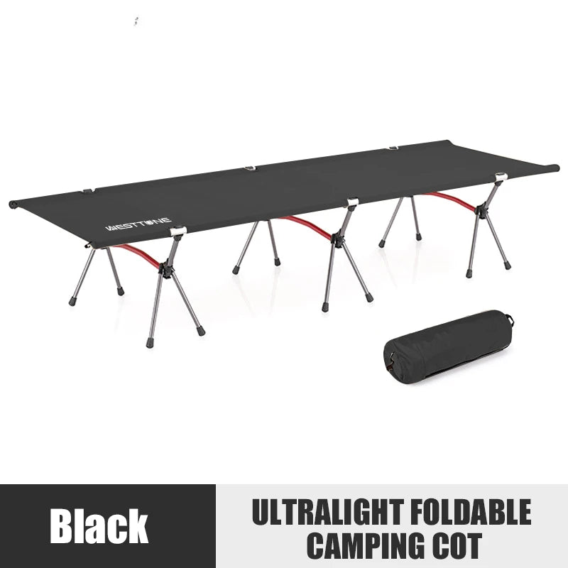 Portable Folding Camping Bed with Height Adjustment