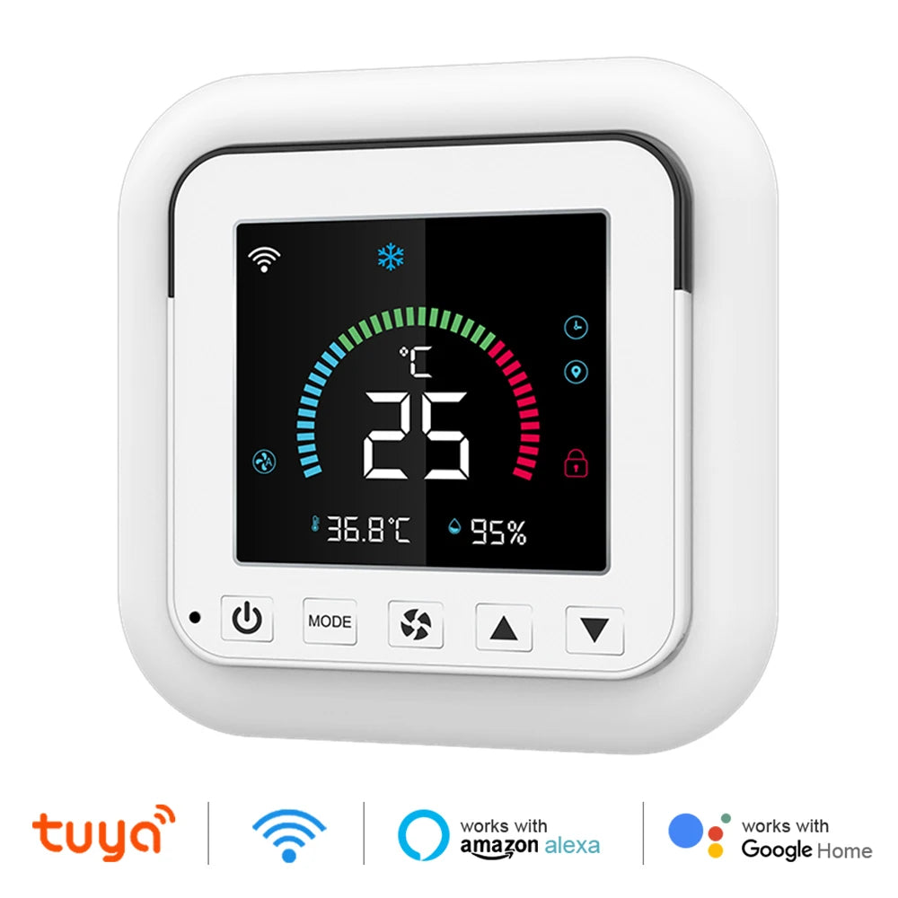 Tuya WiFi Air Conditioner Thermostat USB Power IR Temperature Humidity LCD Touch Screen Infrared Controller Google Home Alexa