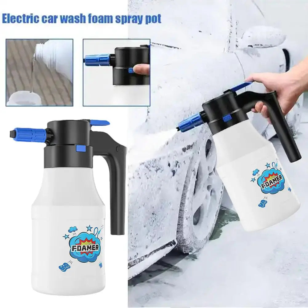 Electric Foam Sprayer Foam Generator for Car Wash Lithium Battery Foam Lance 1h Endurance Car Wash Towel Foam Wash