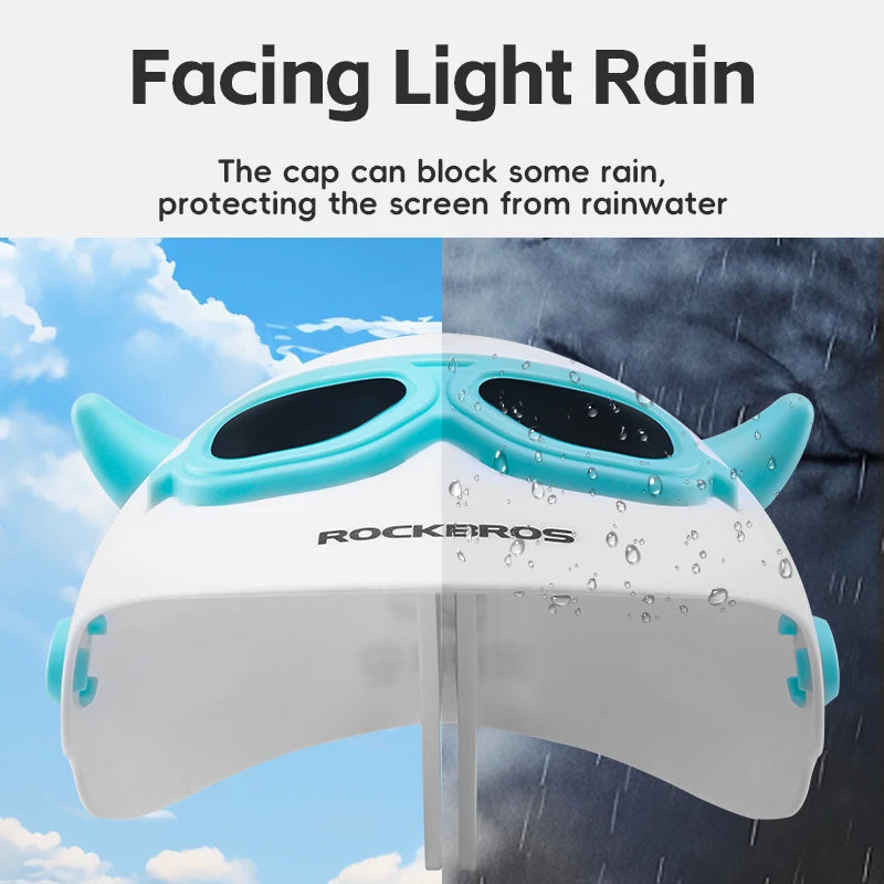Bike Phone Holder with Rainproof Sun Shade Umbrella Mount