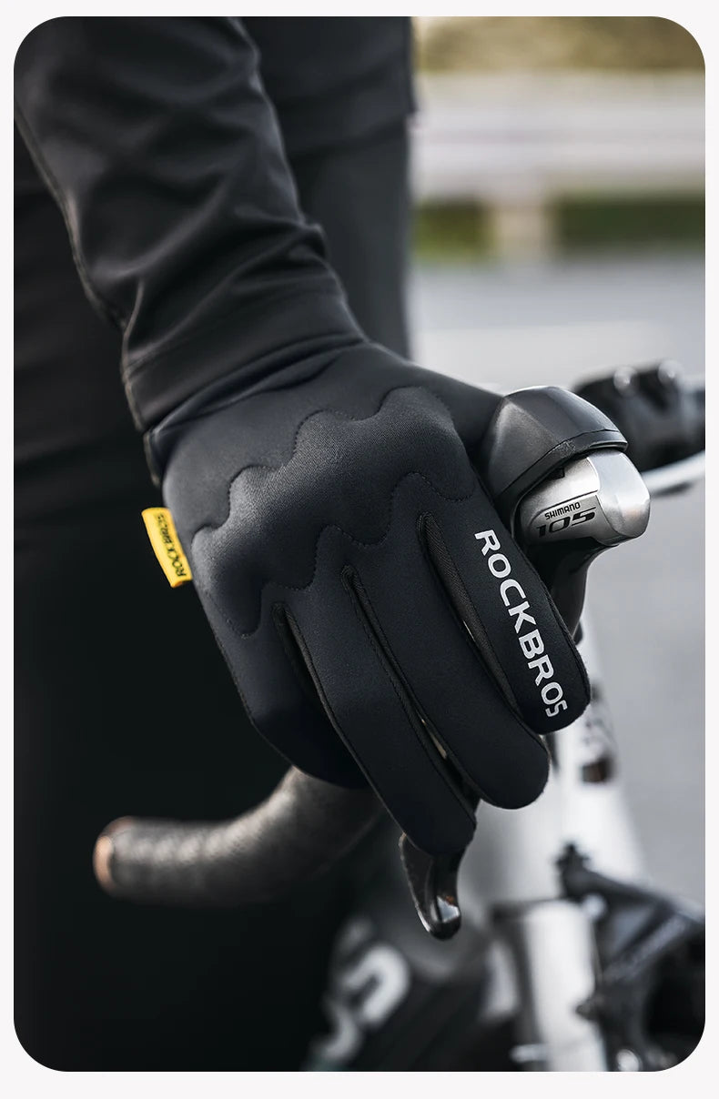 Winter Fahrradhandschuhe mit Touchscreen & Rutschfestem Griff