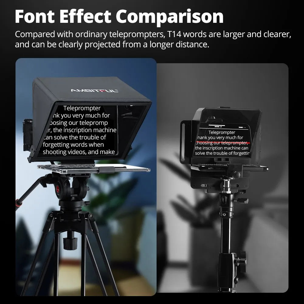 T14 Foldable Camera Teleprompter