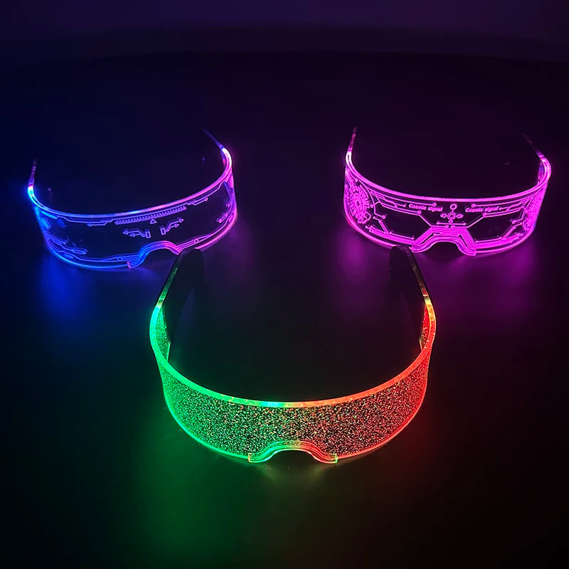 New Colorful LED Glasses Women Men Decor Eyewear Luminous Party Glasses Glowing For Rave Night Club Bar Dancing Party
