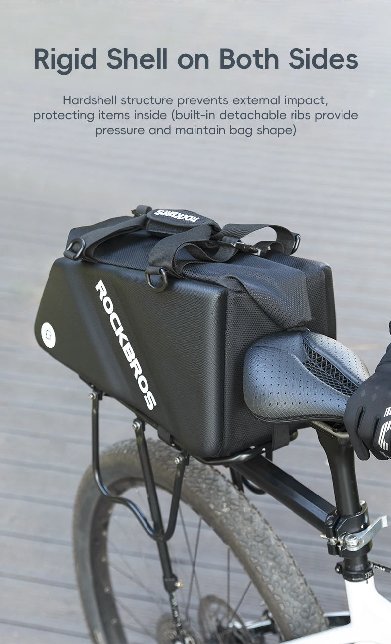 11.6L Bicycle Rear Pannier Bag Double Side Rainproof Storage