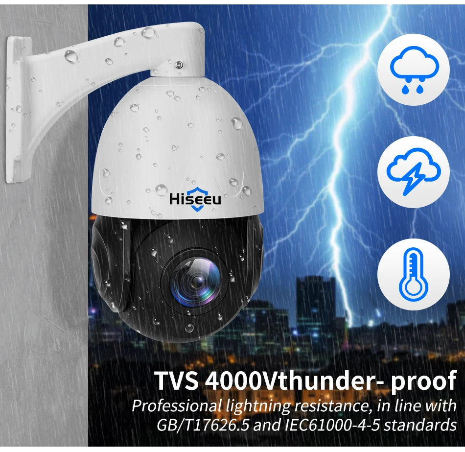8MP PTZ PoE Outdoor Dome Camera 30X Optical Zoom
