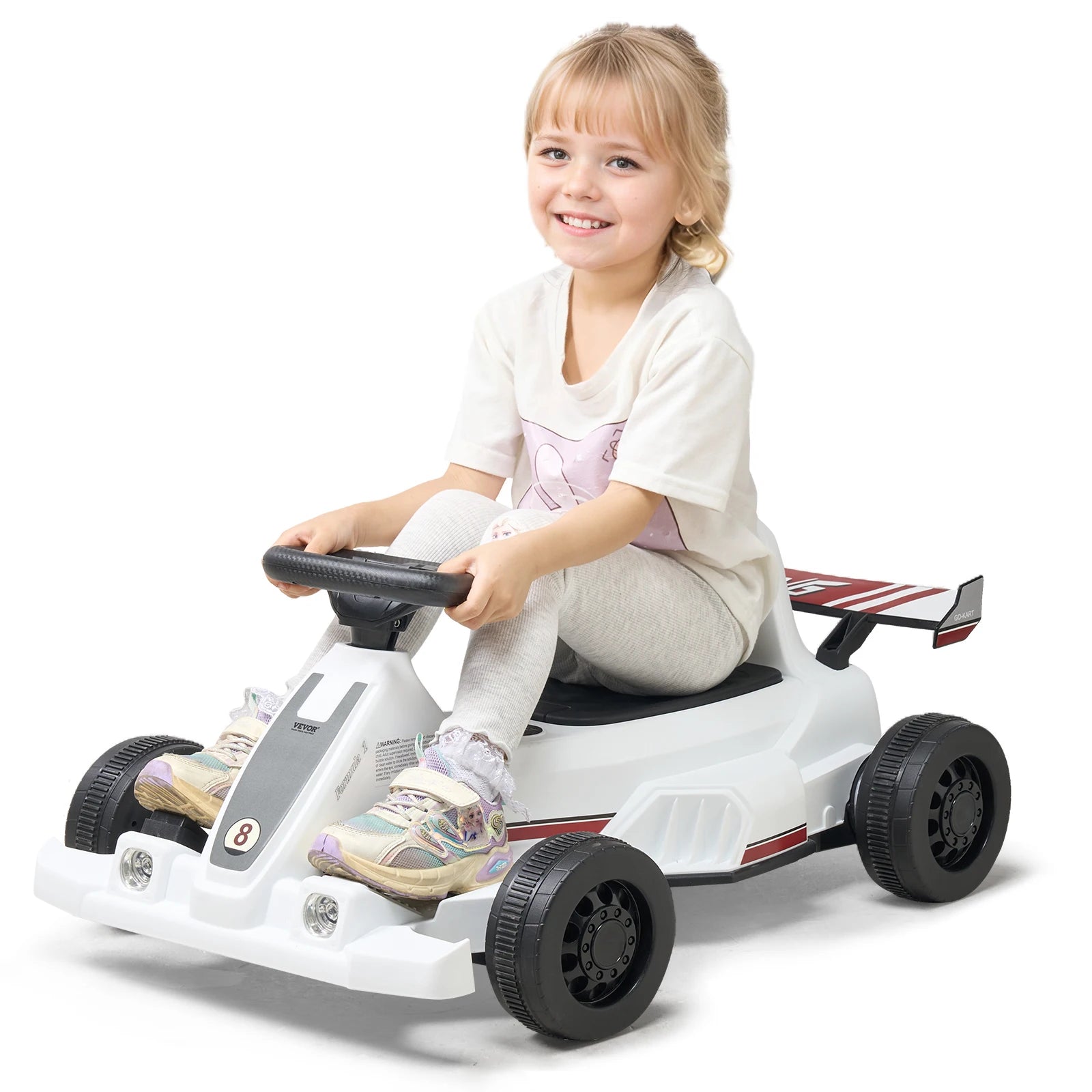Dječji električni gokart 6V s pedalama, prednjim svjetlom i trubom