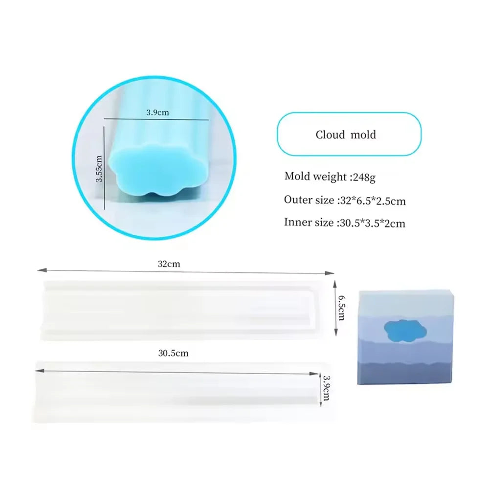 Silicone Tube Soap Mould — Shape Options