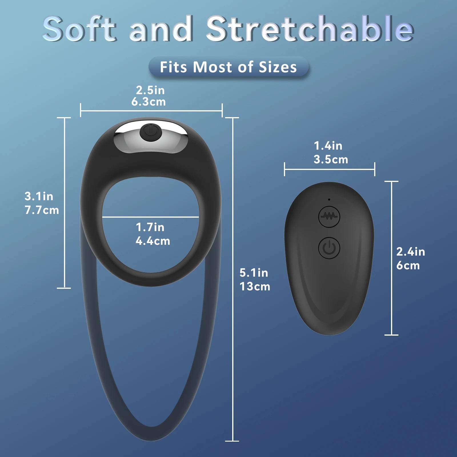 Remote Control Vibrating Ring for Couples Stimulation and Control