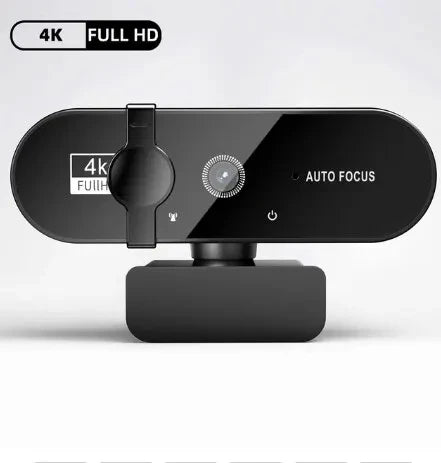 USB Autofocus Webcam with Microphone & Sliding Lens Cover