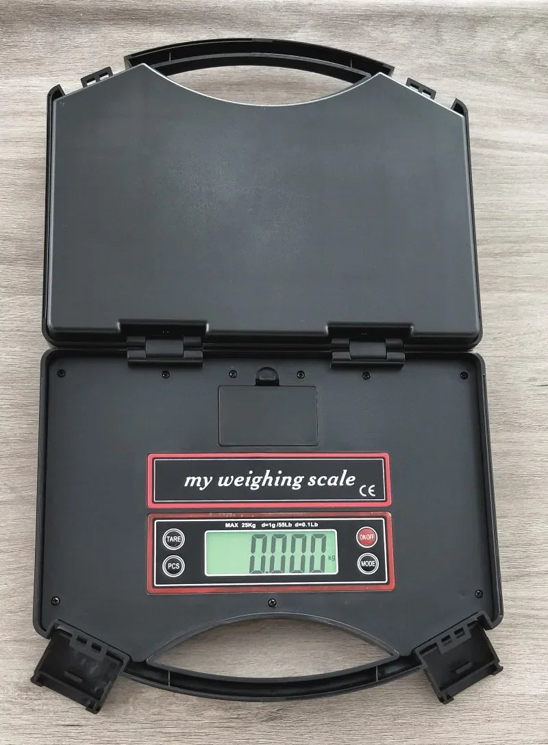 Balance stable 25 kg/1 g scale portable électronique spécialisée pour les colis express Portée kilogramme gramme alimentaire G、oz、Lb、ml、g/ml P