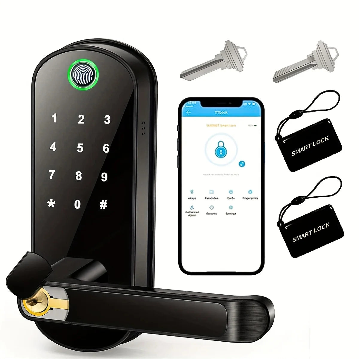 B05 Fingerprint and Keypad Door Lock