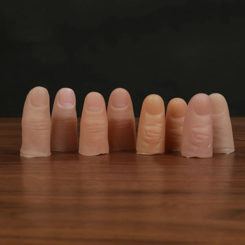 Punta de dedo falsa de silicona para truco de magia – opciones de tamaño