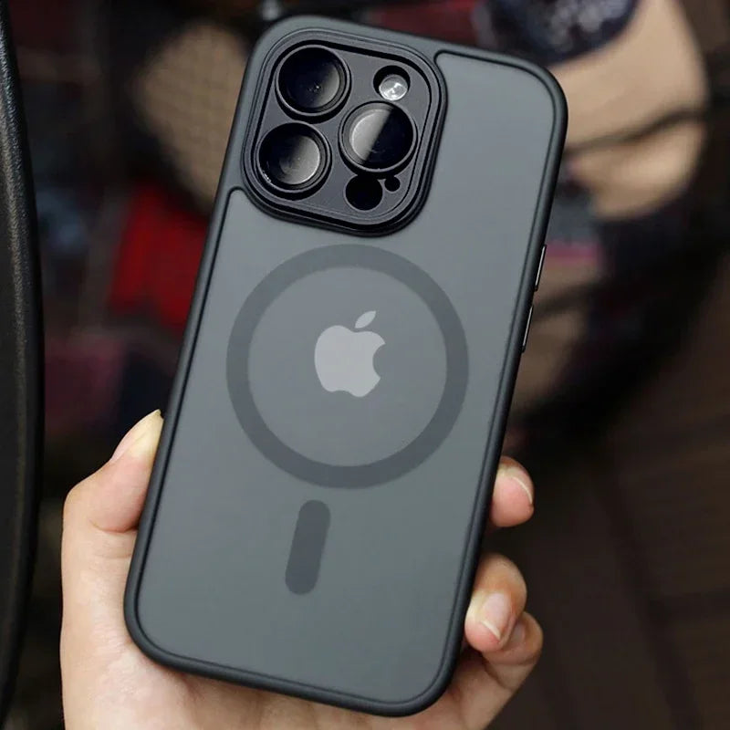 Magnetic Matte Phone Case for Selected iPhone Models