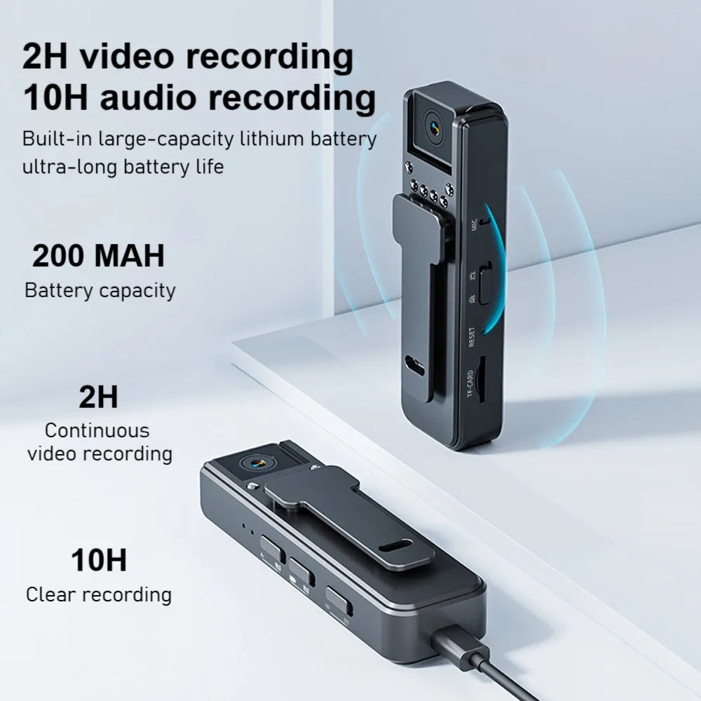 Fotocamera corporea indossabile A8 con visione notturna a infrarossi