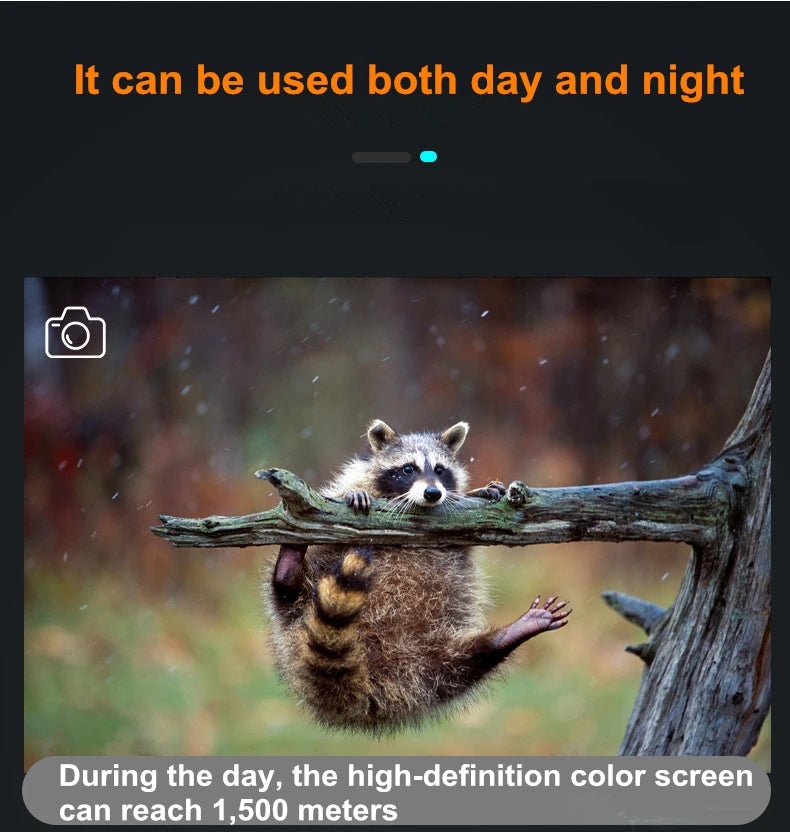 5X Digital Light Zoom Monocular Night Vision Device 1080P HD Infrared Camera Hunting Telescope Outdoor Search Full Darkness 300m