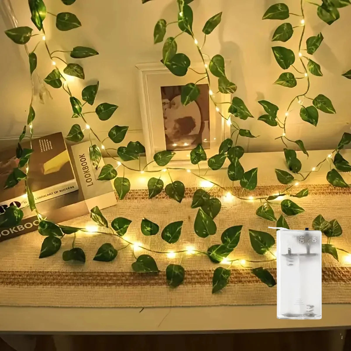 2M 20 LED Green Leaf String Light Garden Lights New Year Decorations String Lamp Wedding Thanksgiving Christmas Decoration