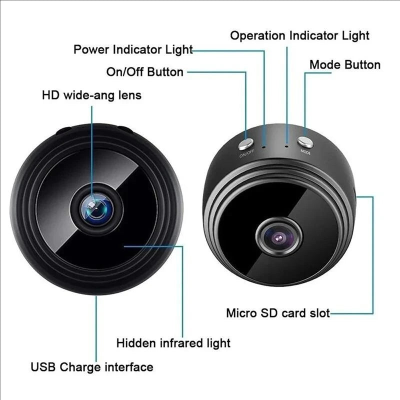 Wireless Mini Security Camera for Home Monitoring