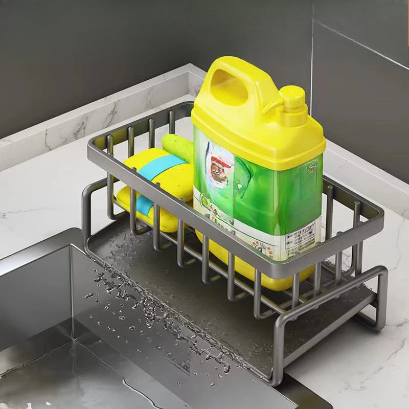 Kitchen Sink Sponge Rack, With or Without Rail