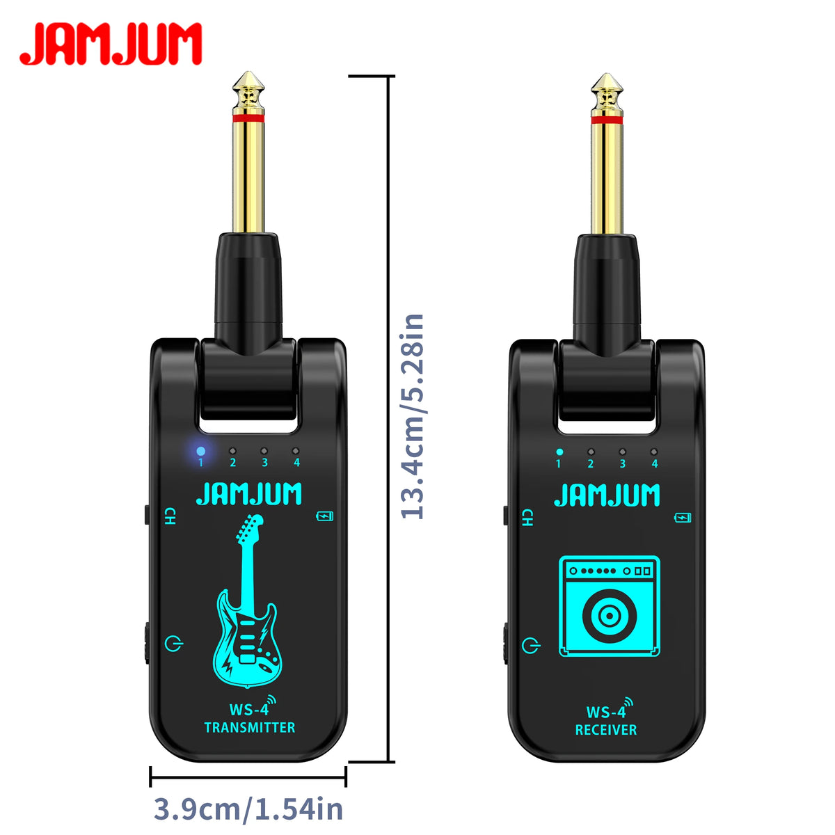 WS-4 2.4GHz Wireless Guitar Transmitter and Receiver