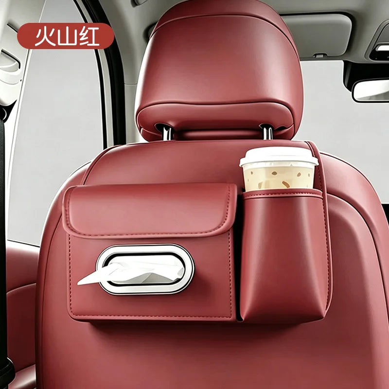 Car Seat-Back Organiser with Tissue Storage