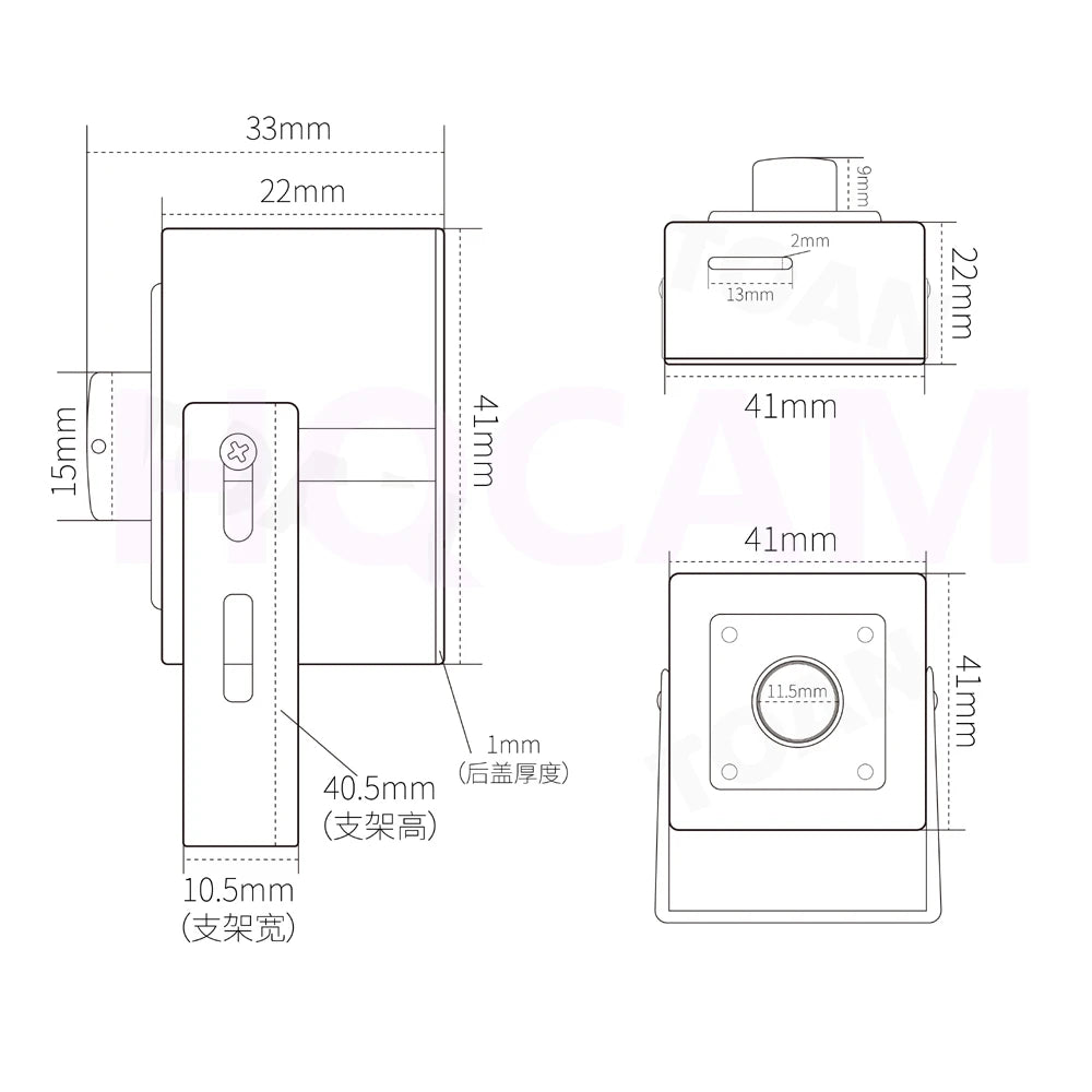 5MP Mini WiFi Security Camera with Audio and Motion Detection
