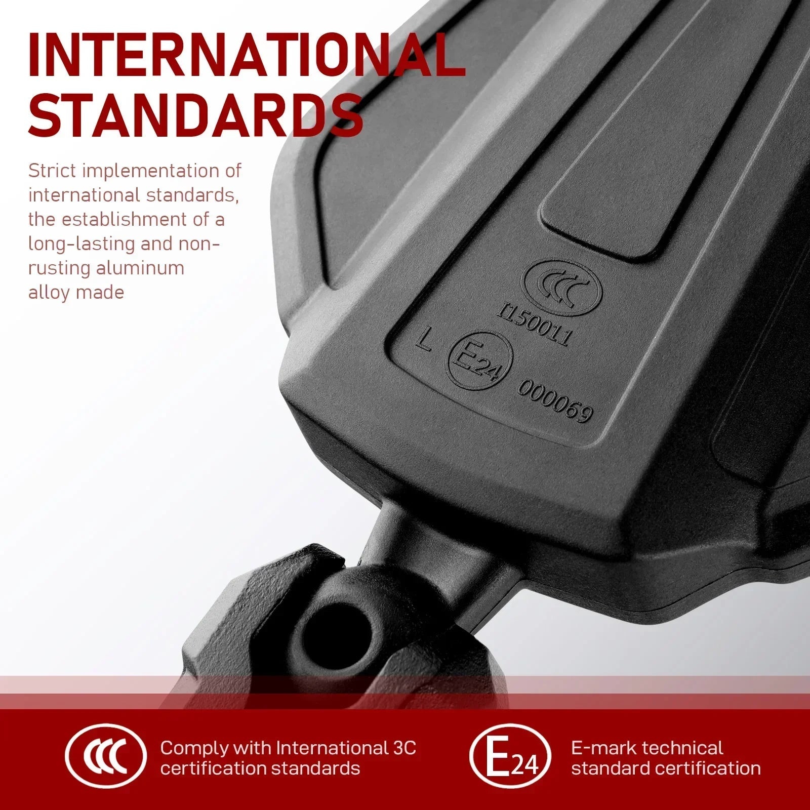 Universal Motorcycle Mirrors Angle Adjustable Folding Handlebar Side Mirror Compatible with Adventure Dirt Street Bike