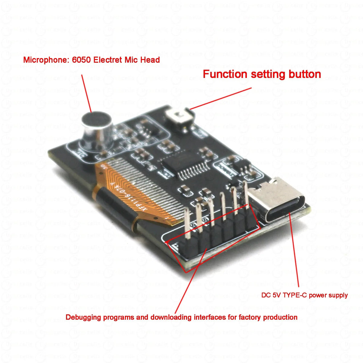 1.3-Inch OLED Music Spectrum Display - USB-C