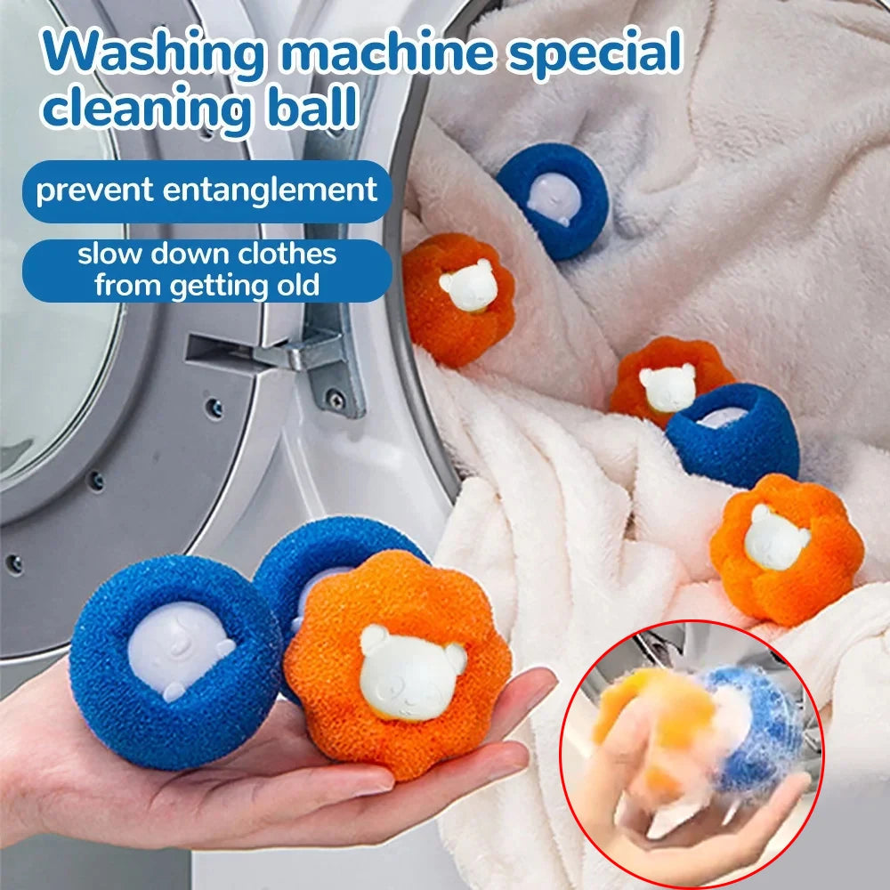 Laundry Balls Pet Hair Collector for Washing Machine Reusable Laundry Lint Catcher Removes Lint From Clothes Pet Cat Accessories