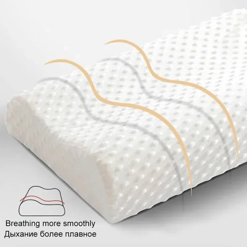 Long Pillow Memory Foam Bedding Pillow Neck Protection Slow Rebound Shaped Maternity Pillow For Sleeping Orthopedic Pillows