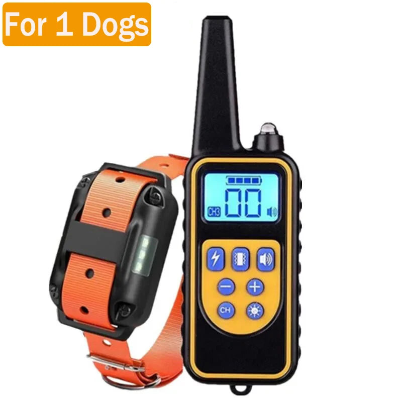 Waterproof Dog Training Collar with Remote, Rechargeable Anti-Bark