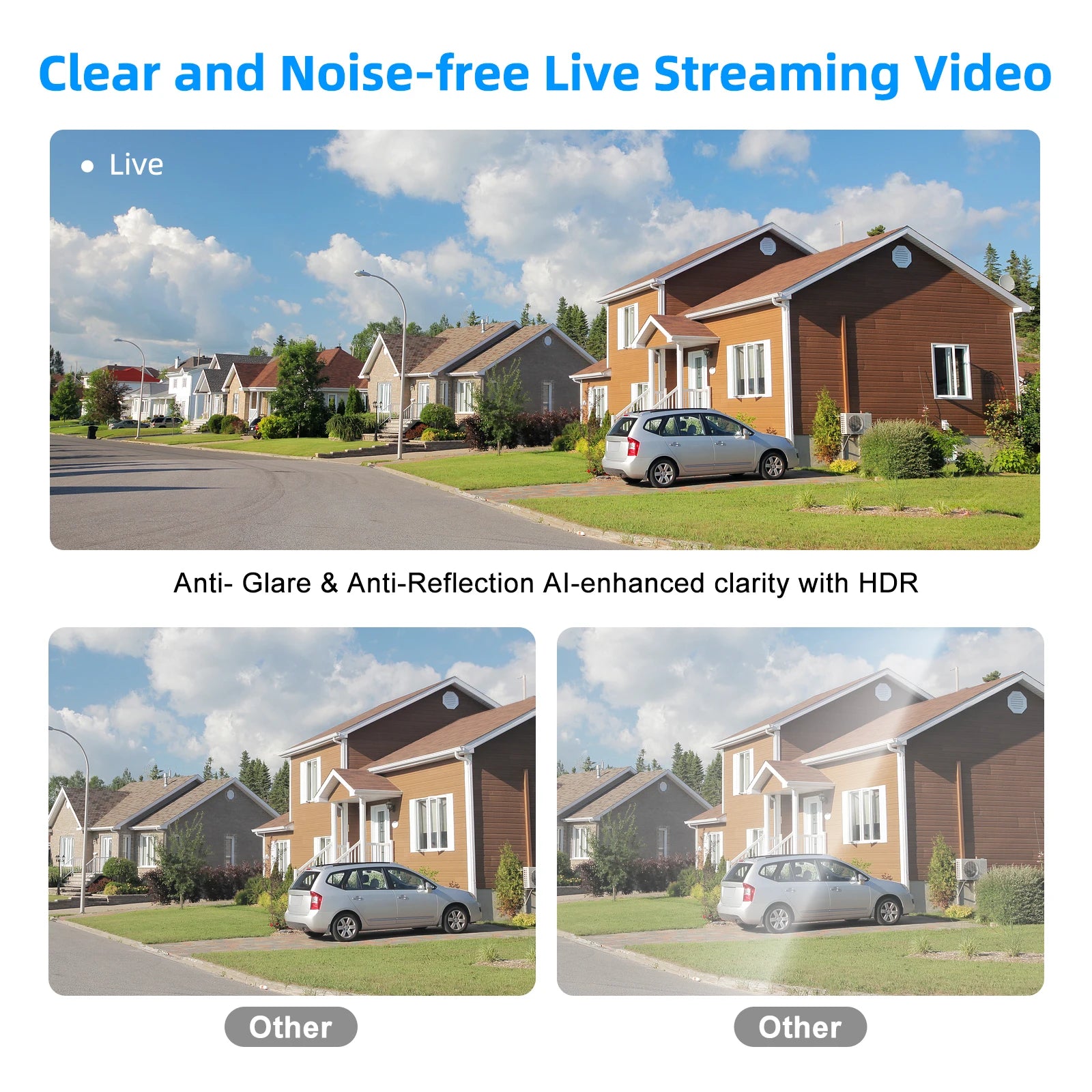 1080P Indoor Window Security Camera with 2-Way Audio